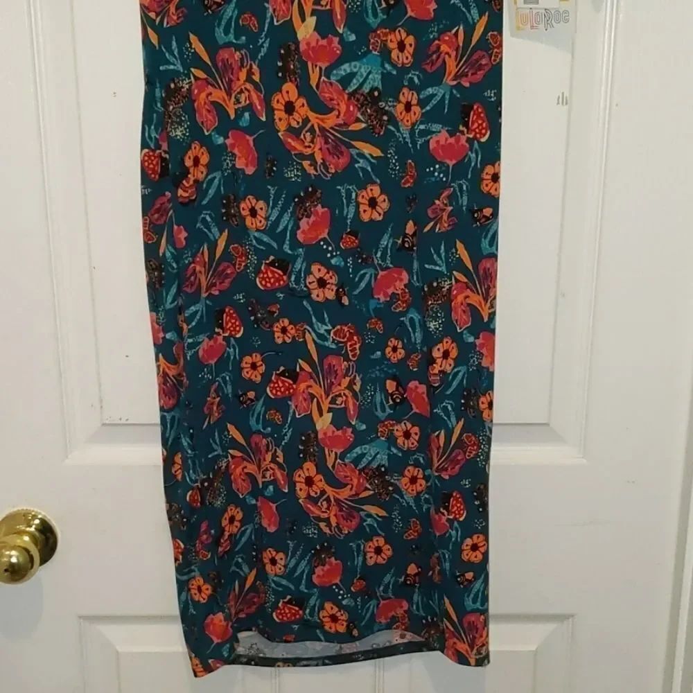 LulaRoe butterfly floral Julia Dress Sz XS NWT - Picture 2 of 7